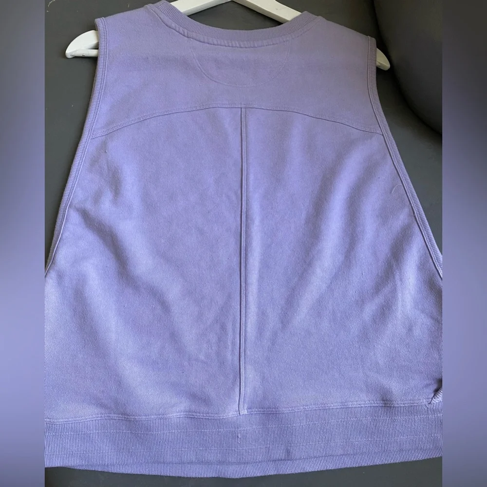Calvin Klein women’s Light Lavender Open Sides top  Size M ( ❗️ defect) - Picture 2 of 14